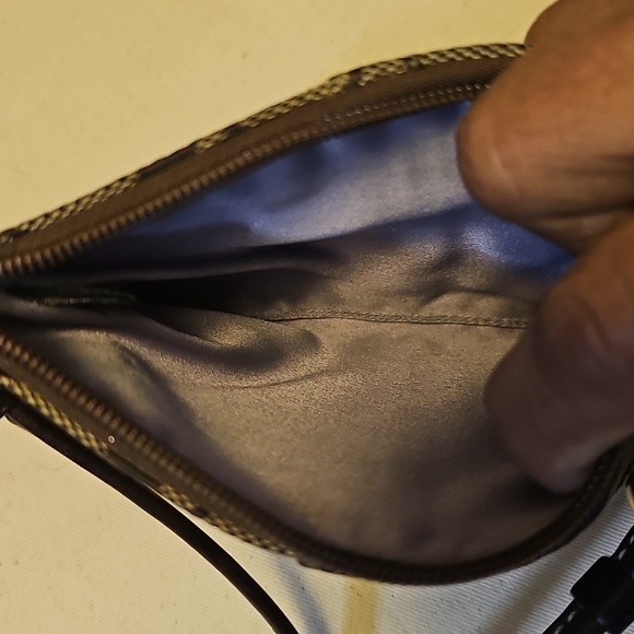 Coach Brown and Black Signature Wristlet - Picture 4 of 4